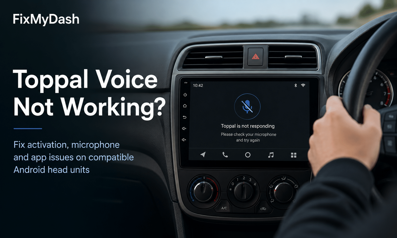 Toppal Voice not working on an Android head unit