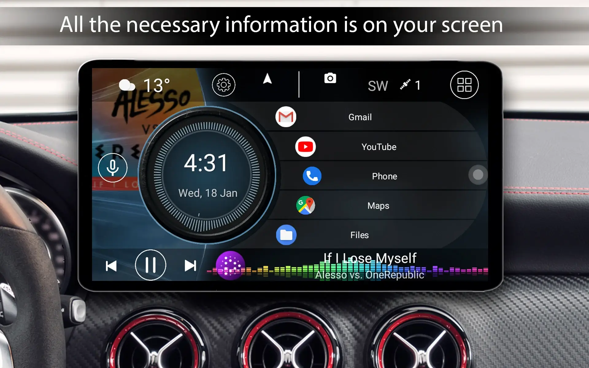 Car Launcher Pro UI Screenshot 1