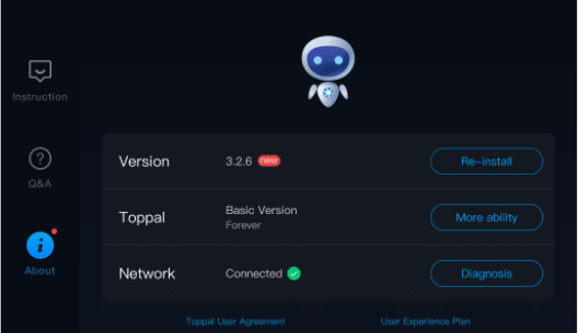 Evidence checklist for toppal voice license transfer