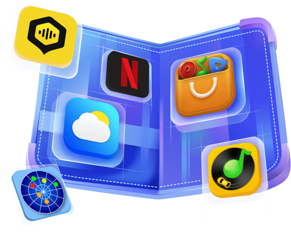 Dofun Voice app main interface showing dashboard and voice command settings