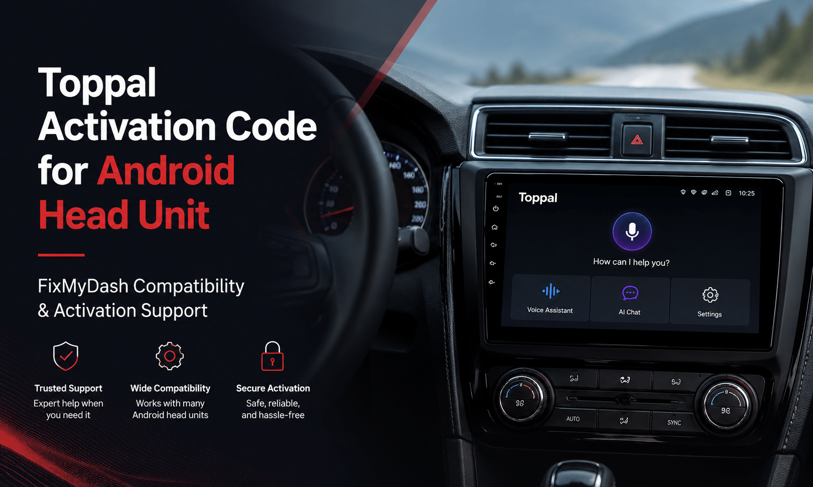 Toppal Activation Code for Android Head Unit | FixMyDash