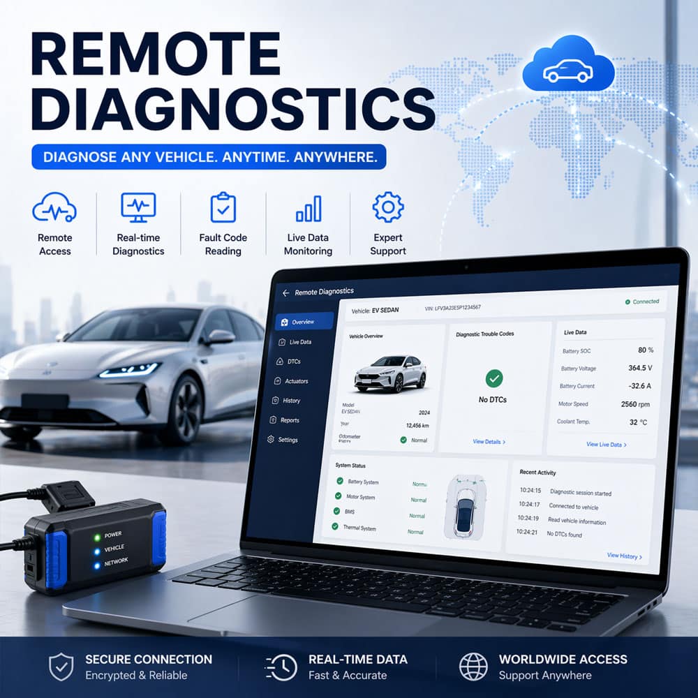 Electric Car Remote Diagnostic Service