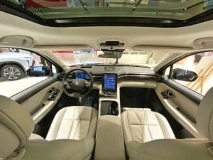 NIO ES8 interior display and instrument area