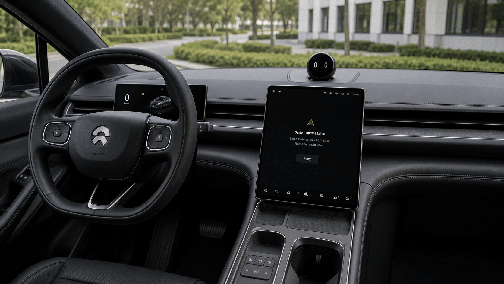 NIO ES6 black screen and infotainment diagnostic example