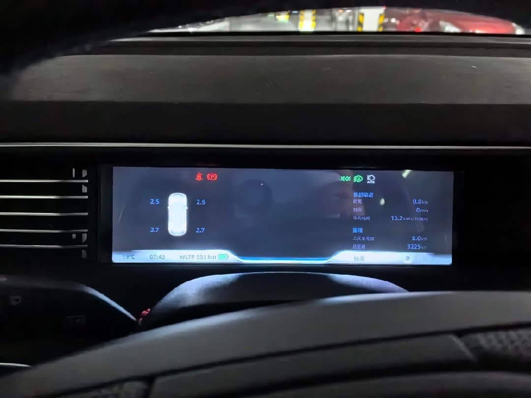XPeng instrument cluster missing most main graphics